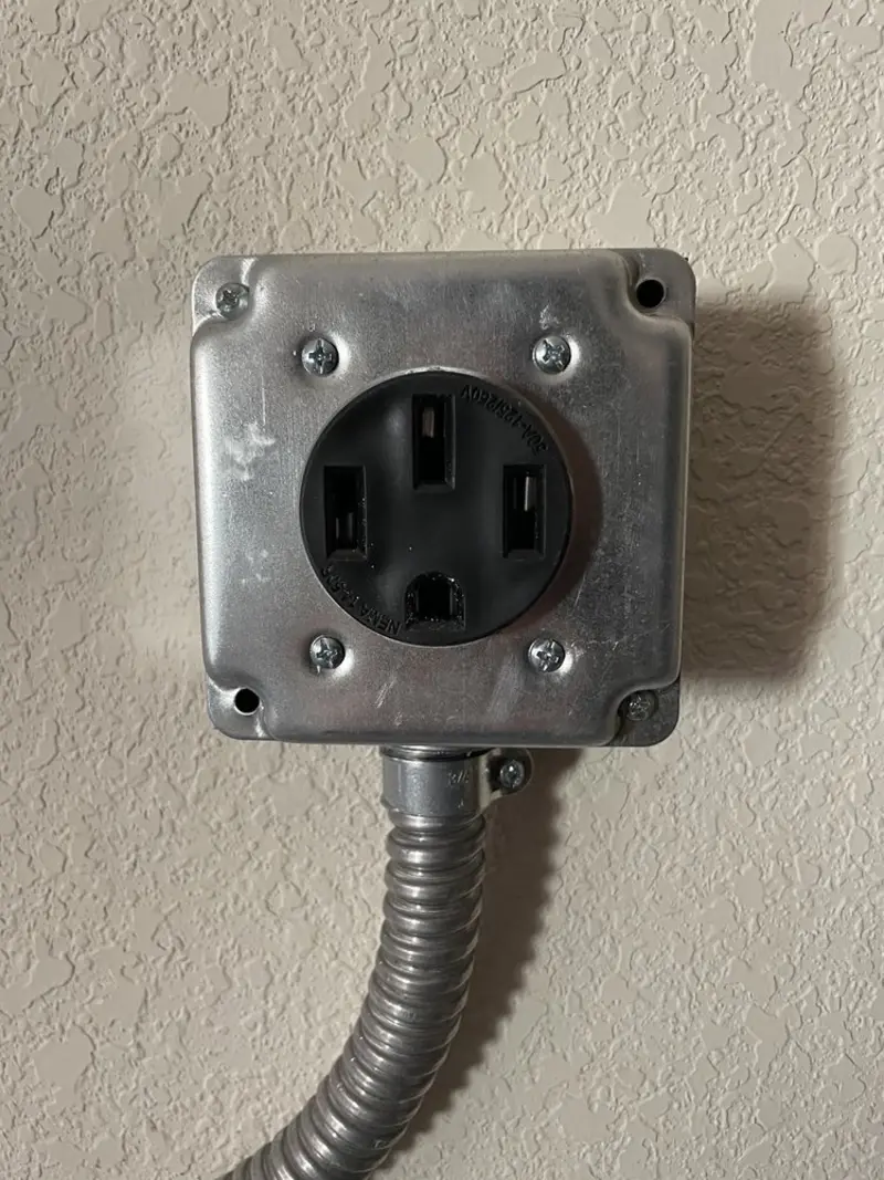 NEMA 14-50 outlet installed for Electrical Panel Upgrade in Bullhead City